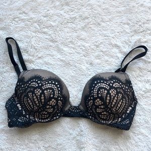 Black Lace Push-up Bra